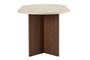Nordure Mesa de Comedor Sablin en Travertino y Nogal Milán